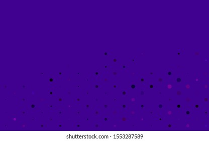 Light Purple vector template with circles. Glitter abstract illustration with blurred drops of rain. Design for posters, banners.