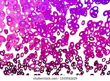 Light Purple vector template with circles. Abstract illustration with colored bubbles in nature style. Design for posters, banners.