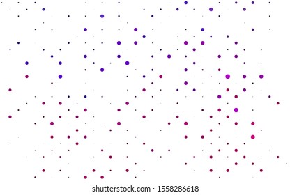 Light Purple vector template with circles. Abstract illustration with colored bubbles in nature style. Pattern for ads, leaflets.