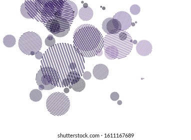 Light Purple vector template with circles. Beautiful colored illustration with blurred circles in nature style. New template for your brand book.