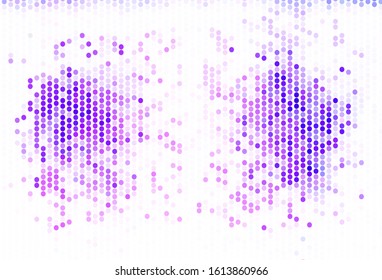 Light Purple vector template with circles. Blurred bubbles on abstract background with colorful gradient. Design for poster, banner of websites.