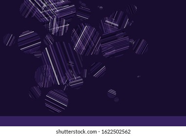 Light Purple vector template with circles. Beautiful colored illustration with blurred circles in nature style. New template for your brand book.