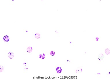 Light Purple vector template with circles. Illustration with set of shining colorful abstract circles. Pattern for beautiful websites.