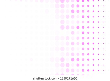 Light Purple vector template with circles. Blurred decorative design in abstract style with bubbles. Pattern for textures of wallpapers.