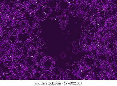 Light Purple vector template with circles. Modern abstract illustration with colorful water drops. Design for business adverts.