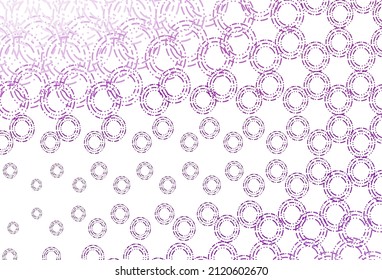 Light purple vector template with circles. Beautiful colored illustration with blurred circles in nature style. Design for posters, banners.