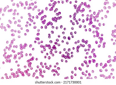 Light Purple vector template with circles. Illustration with set of shining colorful abstract circles. Pattern for ads, leaflets.