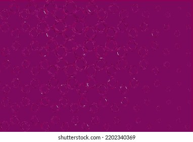 Light purple vector template with circles. Abstract illustration with colored bubbles in nature style. Design for business adverts.