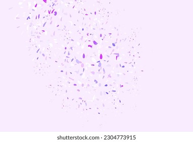 Plantilla de vector púrpura claro con círculos. Ilustración con un conjunto de círculos abstractos de colores brillantes. Nueva plantilla para tu libro de marcas.
