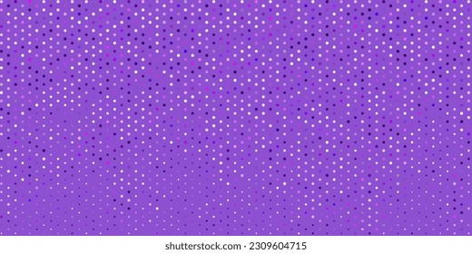 Light purple vector template with circles. Colorful illustration with gradient dots in nature style. Design for your commercials.