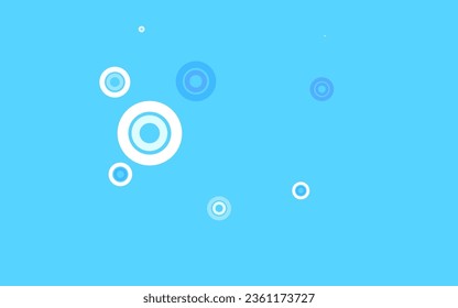 Hellviolette Vektorvorlage mit Kreisen. Moderne abstrakte Illustration mit bunten Wassertropfen. Muster für Werbung, Prospekte.