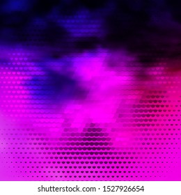 Light Purple vector template with circular shapes. Abstract illustration with colorful spots in nature style. Pattern for wallpapers, curtains.