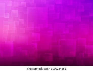 Light Purple vector template with crystals, rectangles. Beautiful illustration with rectangles and squares. Pattern can be used for websites.
