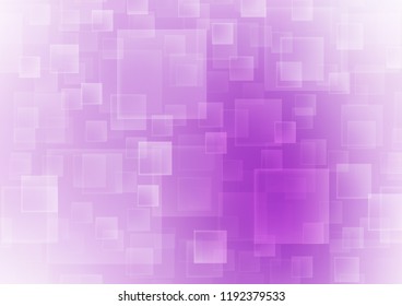Light Purple vector template with crystals, rectangles. Beautiful illustration with rectangles and squares. Smart design for your business advert.