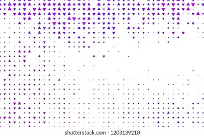 Light Purple vector template with crystals, triangles. Modern abstract illustration with colorful triangles. Pattern can be used for websites.