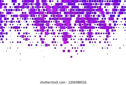 Light Purple vector template with crystals, rectangles. Decorative design in abstract style with rectangles. Pattern for commercials.