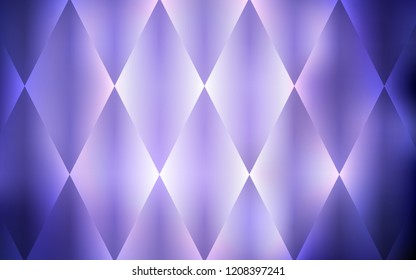 Light Purple vector template with crystals, rectangles. Glitter abstract illustration with rectangular shapes. Pattern can be used for websites.