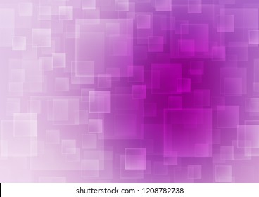 Light Purple vector template with crystals, rectangles. Rectangles on abstract background with colorful gradient. Pattern for commercials.