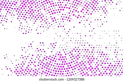 Light Purple vector template with crystals, rectangles. Glitter abstract illustration with rectangular shapes. Pattern for busines ad, booklets, leaflets