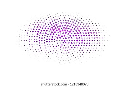 Light Purple vector template with crystals, triangles. Modern abstract illustration with colorful triangles. Template for wallpapers.