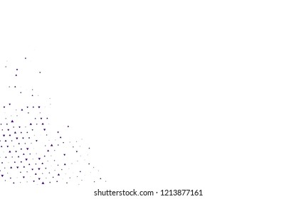 Light Purple vector template with crystals, triangles. Glitter abstract illustration with triangular shapes. Best design for your ad, poster, banner.