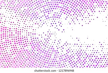 Light Purple vector template with crystals, rectangles. Rectangles on abstract background with colorful gradient. Pattern can be used for websites.