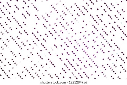 Light Purple vector template with crystals, triangles. Illustration with set of colorful triangles. Modern template for your landing page.