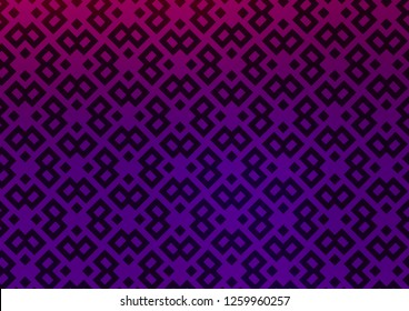 Light Purple vector template with crystals, rectangles. Abstract gradient illustration with rectangles. Pattern for commercials.