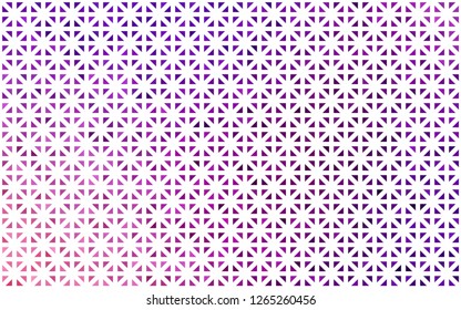 Light Purple vector template with crystals, triangles. Decorative design in abstract style with triangles. Pattern for commercials.