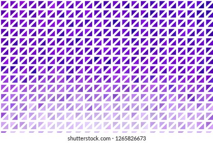 Light Purple vector template with crystals, triangles. Illustration with set of colorful triangles. Smart design for your business advert.