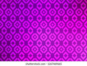 Light Purple vector template with crystals, rectangles. Decorative design in abstract style with rectangles. Pattern can be used for websites.