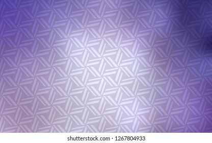 Light Purple vector template with crystals, triangles. Triangles on abstract background with colorful gradient. Pattern for busines ad, booklets, leaflets