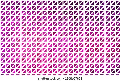 Light Purple vector template with crystals, triangles. Modern abstract illustration with colorful triangles. Smart design for your business advert.