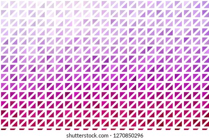 Light Purple vector template with crystals, triangles. Illustration with set of colorful triangles. Pattern for busines ad, booklets, leaflets