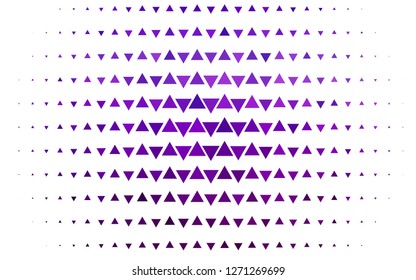 Light Purple vector template with crystals, triangles. Modern abstract illustration with colorful triangles. Pattern can be used for websites.