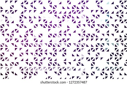 Light Purple vector template with crystals, triangles. Abstract gradient illustration with triangles. Pattern for busines ad, booklets, leaflets
