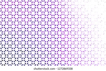 Light Purple vector template with crystals, triangles. Illustration with set of colorful triangles. Template for wallpapers.