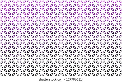 Light Purple vector template with crystals, triangles. Glitter abstract illustration with triangular shapes. Template for wallpapers.