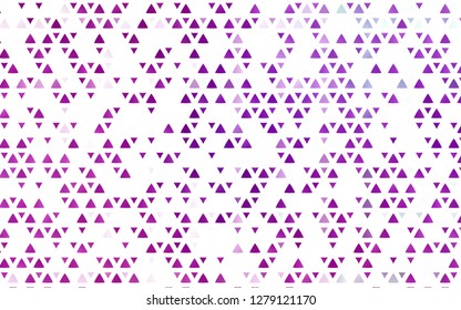 Light Purple vector template with crystals, triangles. Abstract gradient illustration with triangles. Modern template for your landing page.