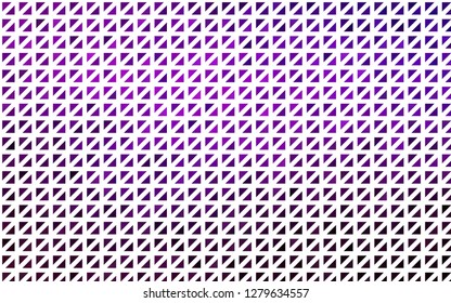 Light Purple vector template with crystals, triangles. Modern abstract illustration with colorful triangles. Modern template for your landing page.