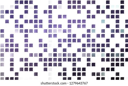 Light Purple vector template with crystals, rectangles. Beautiful illustration with rectangles and squares. Pattern can be used for websites.