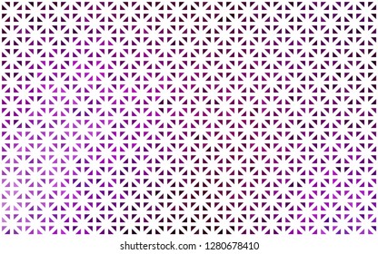 Light Purple vector template with crystals, triangles. Decorative design in abstract style with triangles. Pattern for commercials.