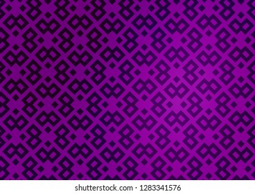 Light Purple vector template with crystals, rectangles. Rectangles on abstract background with colorful gradient. The template can be used as a background.