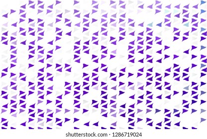 Light Purple vector template with crystals, triangles. Abstract gradient illustration with triangles. Pattern can be used for websites.