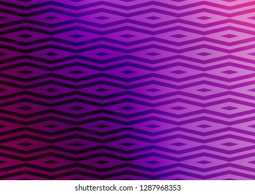 Light Purple vector template with crystals, triangles. Decorative design in abstract style with triangles. Smart design for your business advert.