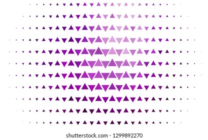 Light Purple vector template with crystals, triangles. Abstract gradient illustration with triangles. Smart design for your business advert.
