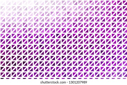Light Purple vector template with crystals, triangles. Glitter abstract illustration with triangular shapes. Pattern for commercials.