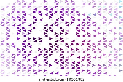 Light Purple vector template with crystals, triangles. Glitter abstract illustration with triangular shapes. Smart design for your business advert.