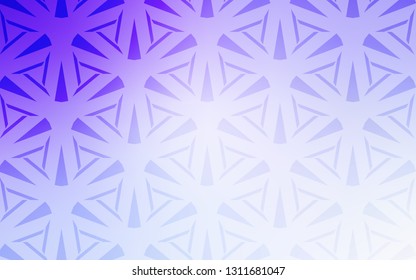 Light Purple vector template with crystals, triangles. Beautiful illustration with triangles in nature style. Template for wallpapers.