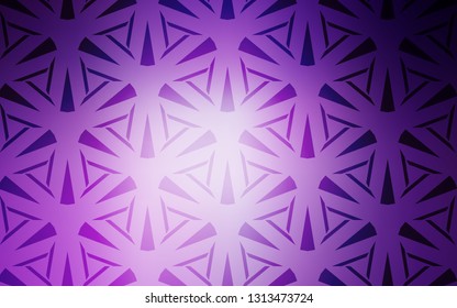 Light Purple vector template with crystals, triangles. Beautiful illustration with triangles in nature style. Modern template for landing page.